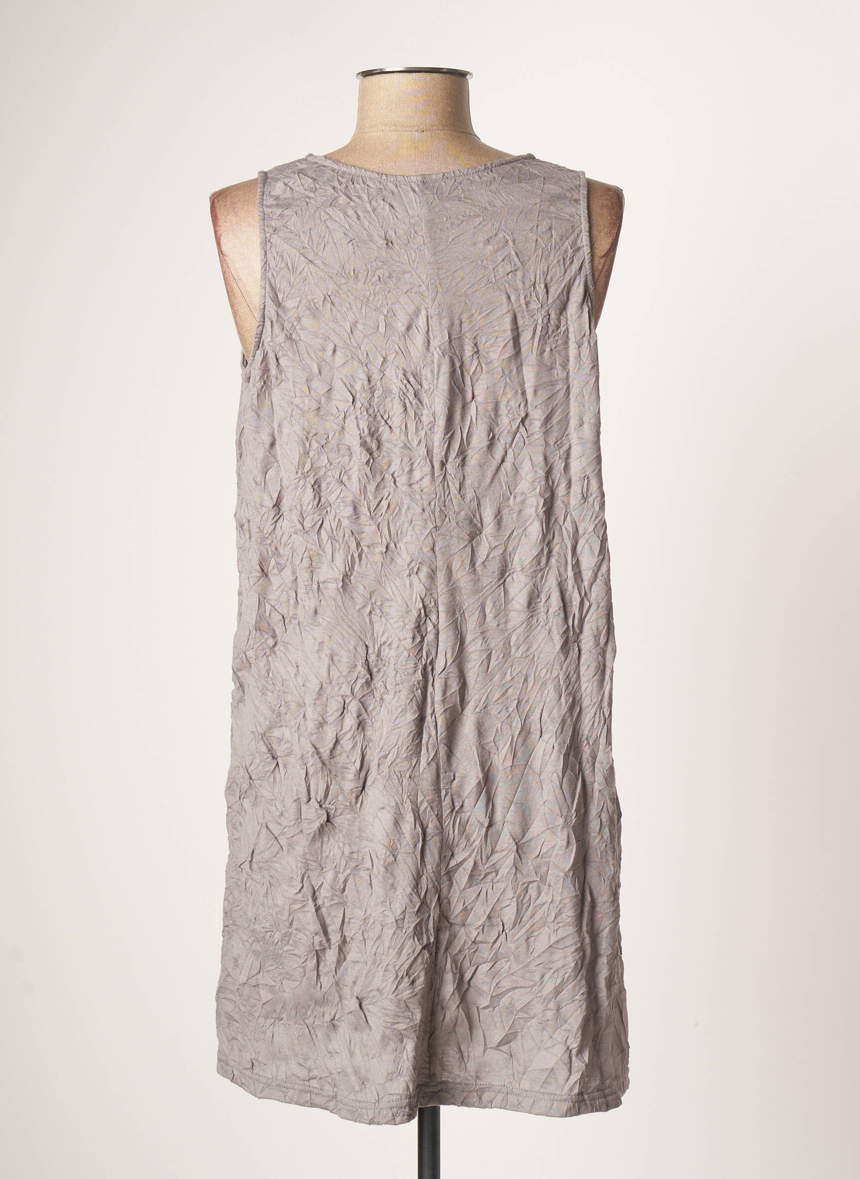 Taravao Tuniquesansmanche Femme couleur gris