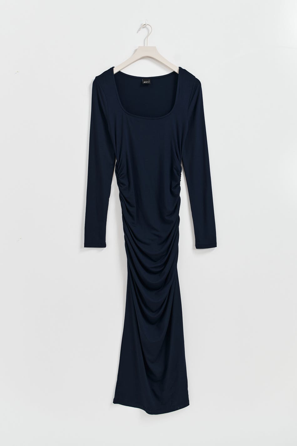 Soft touch ruched midi dress