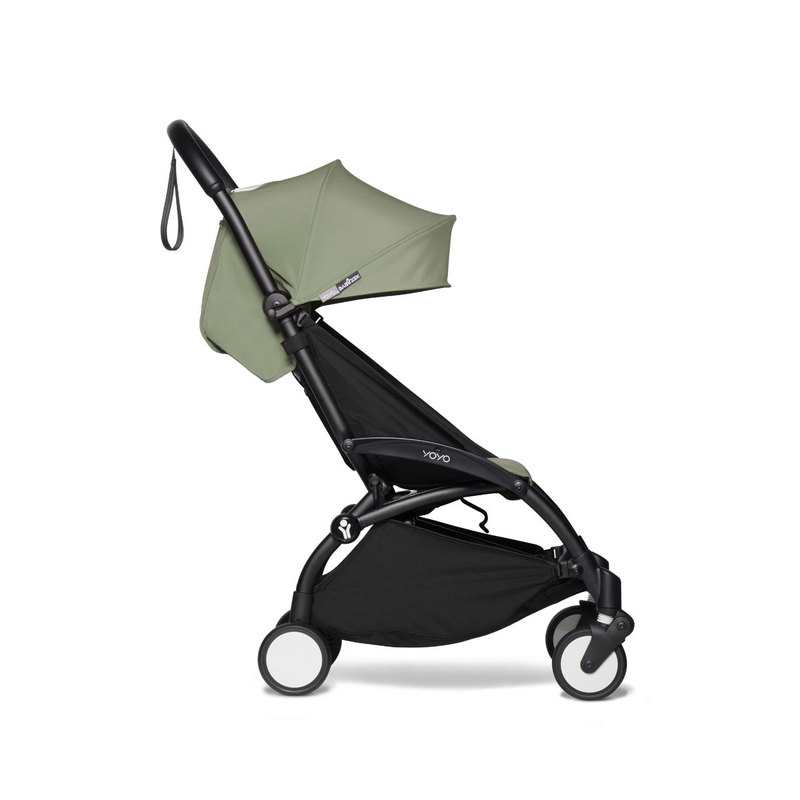 Poussette yoyo2 4 roues châssis noir assise 6+ olive Babyzen