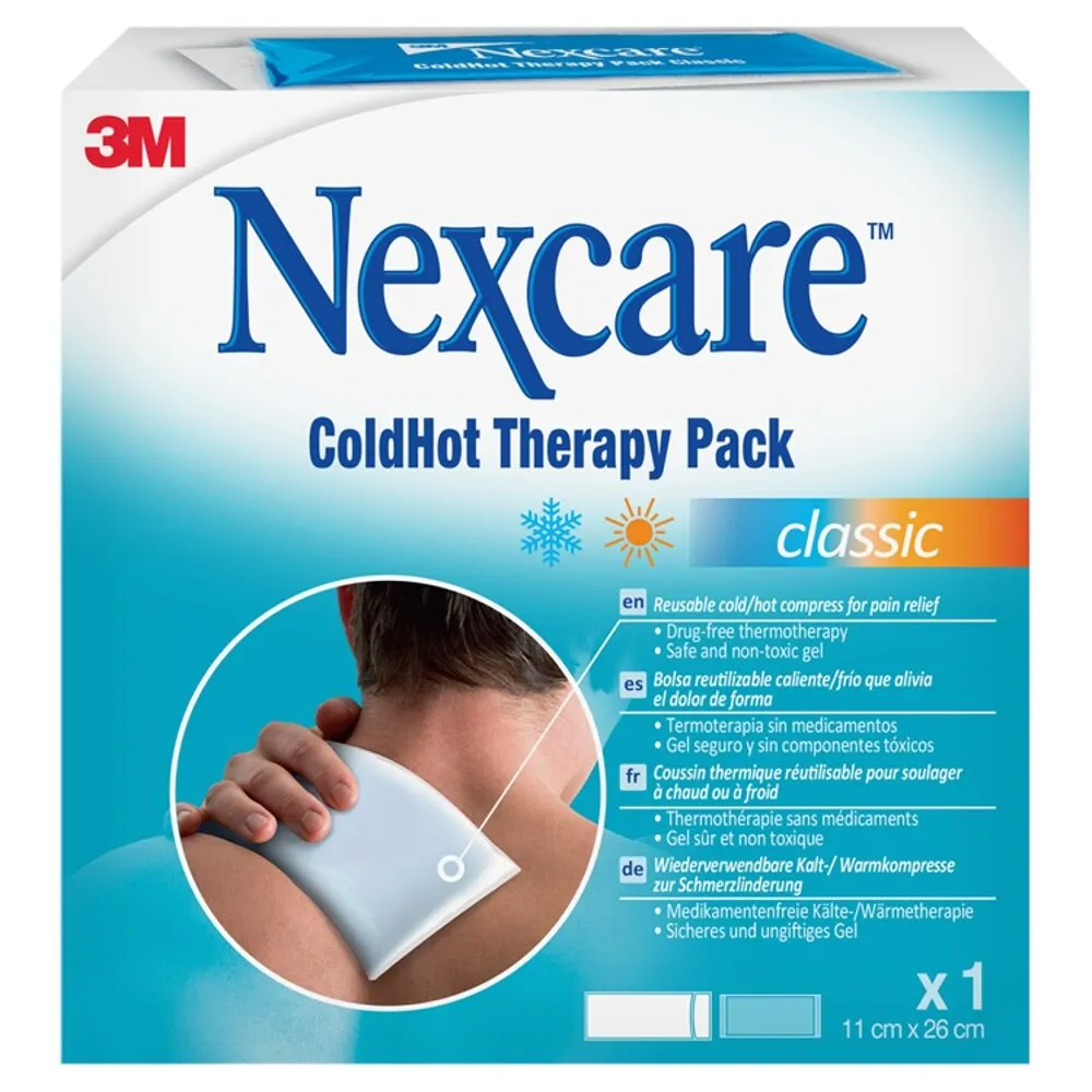 Nexcare ColdHot Therapy Pack Classic, herbruikbaar koud- en warm gelpak, 11x26cm