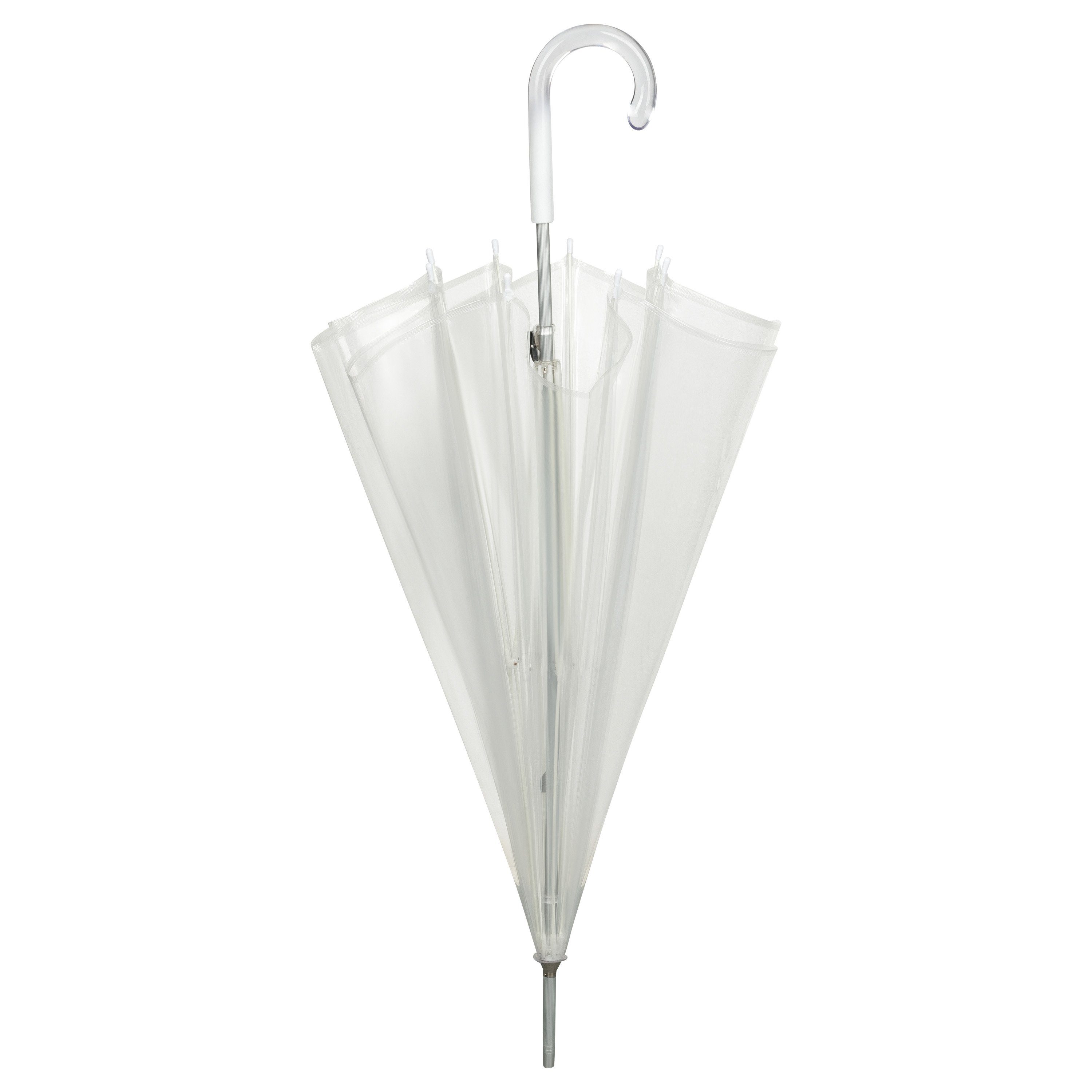 von Lilienfeld Stockregenschirm Melina Glockenschirm Transparent Durchsichtig Hochzeitsschirm, 100 % Polyethylen (KEIN PVC)