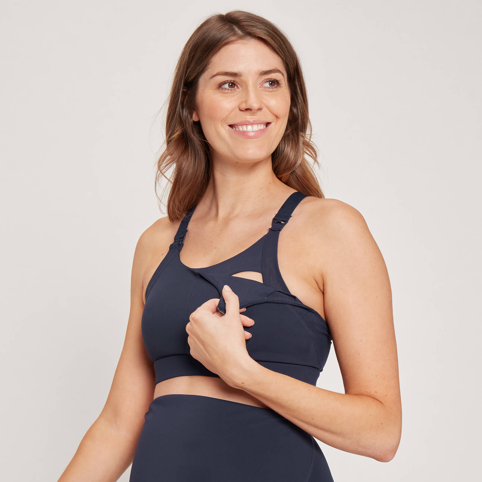 Brassière de sport de maternité/d’allaitement MP pour femmes – Bleu marine