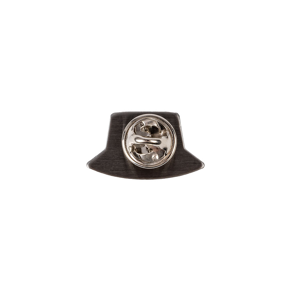 Pin Fischerhut schwarz