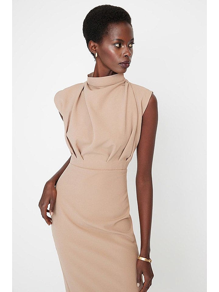 trendyol Kleid in Beige günstig kaufen 42