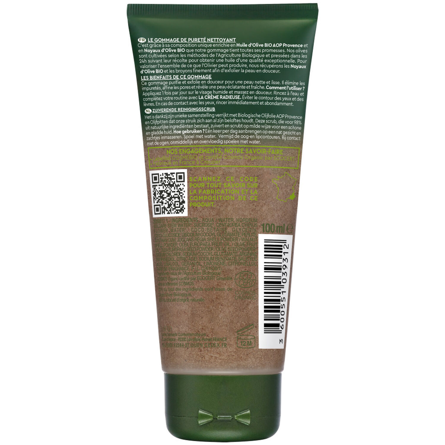 La Provençale Bio Le Gommage de Pureté Gommage à l'huile d'olive BIO AOP Provence
