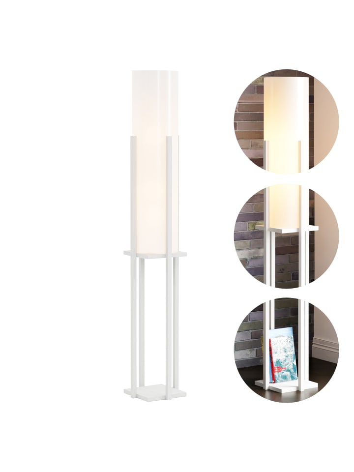 lux.pro Stehleuchte Gisborne in Weiß (H)146cm (B)25cm (T)25cm günstig kaufen onesize