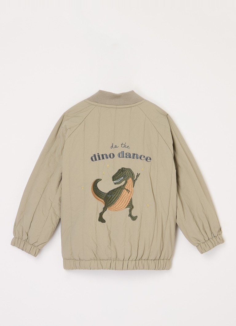 Konges Sløjd Juno quilted bomber jacket with embroidery