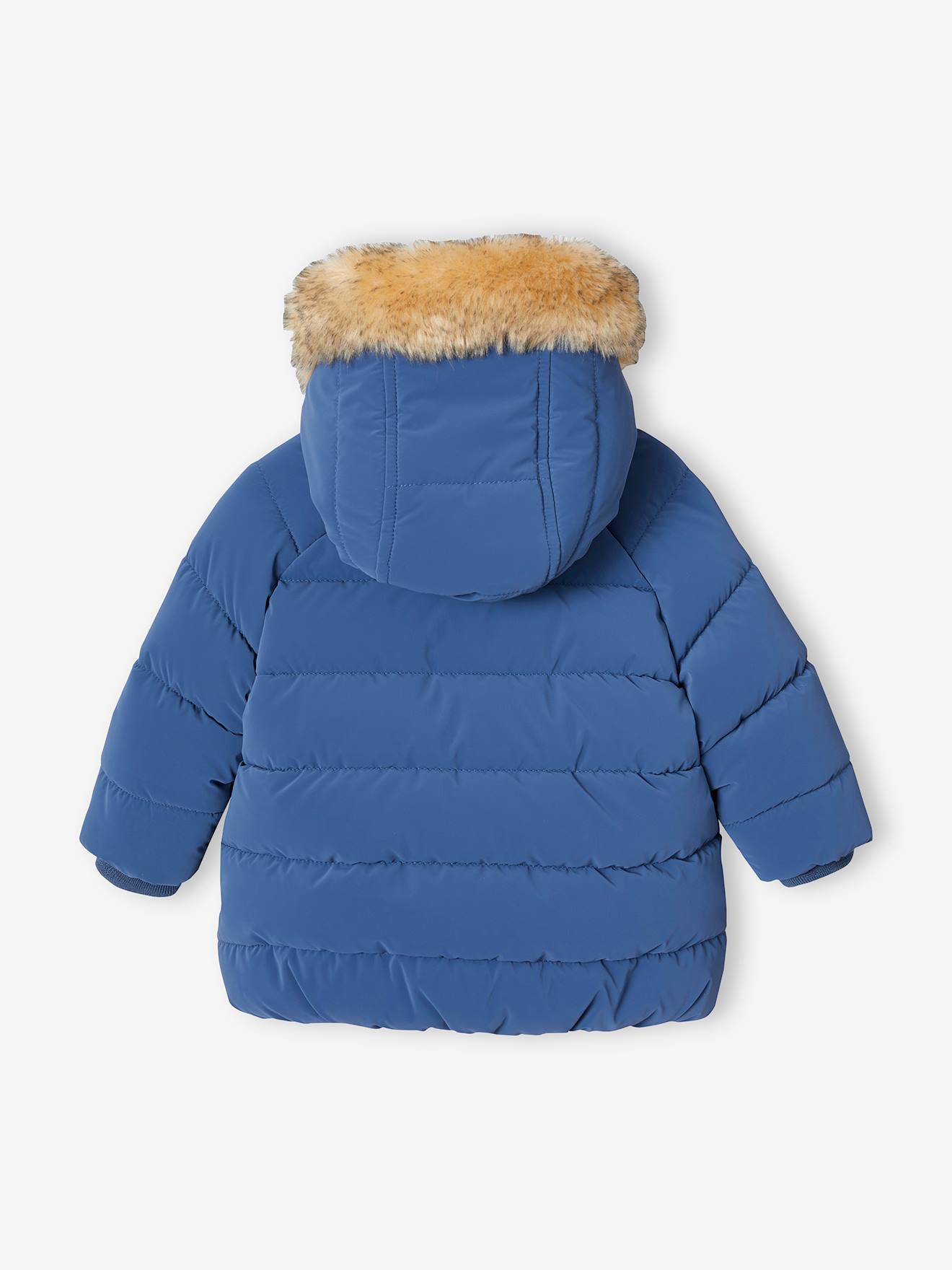 Vertbaudet Jungen Baby Winterjacke mit Recycling-Polyester - indigo-blau