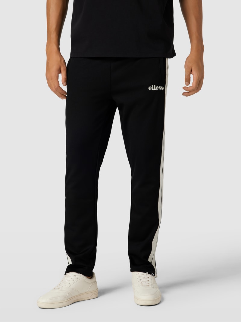 Sweatpants mit elastischem Bund in schwarz
