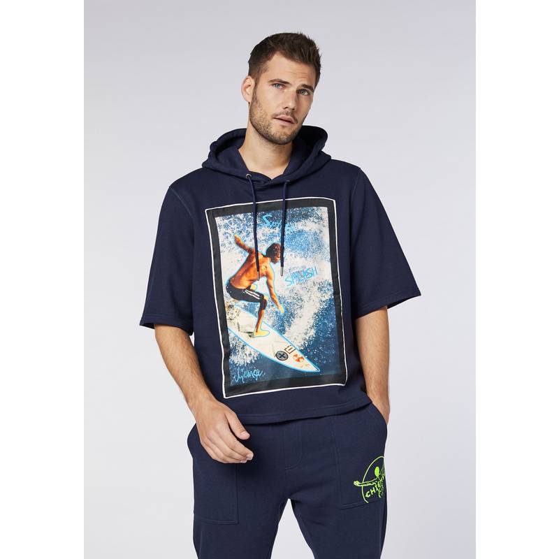 Chiemsee Kurzarm-Hoodie Sweatshirt Herren