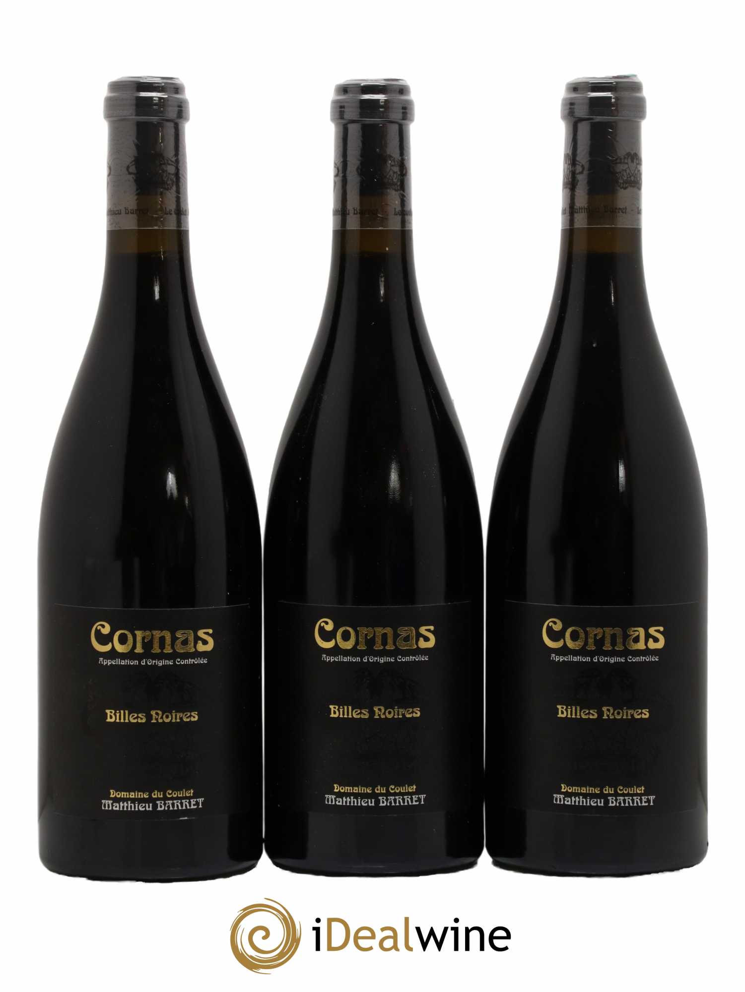 Cornas Billes Noires Coulet (Domaine du) - Matthieu Barret  2014 - Lot de 3 Bouteilles