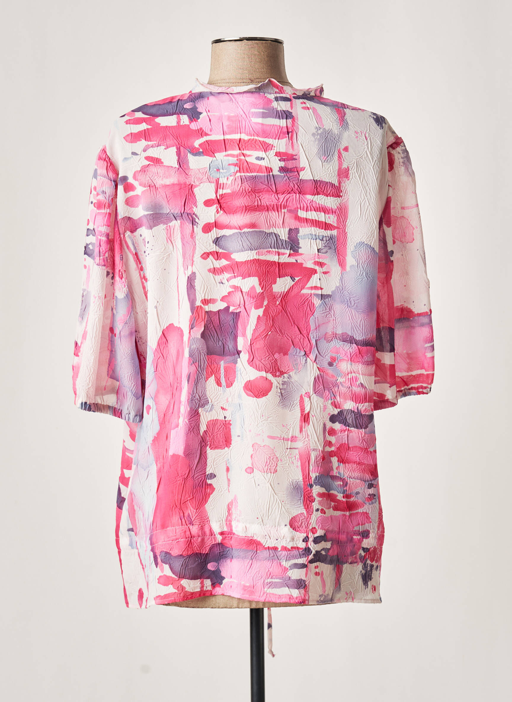 Guy Dubouis Tuniquemanchelongue Femme couleur rose