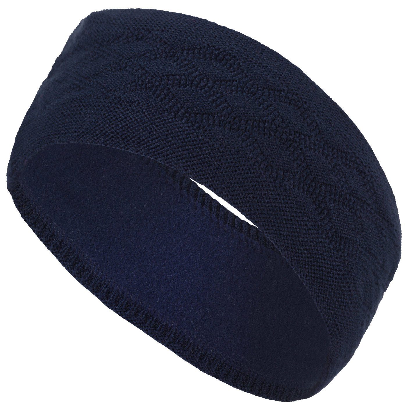 compagno Stirnband (1-St) Damen Stirnband gefüttert Damen Strickband Winterstirnband Ohrenschützer gestrickt Kopfband Winter