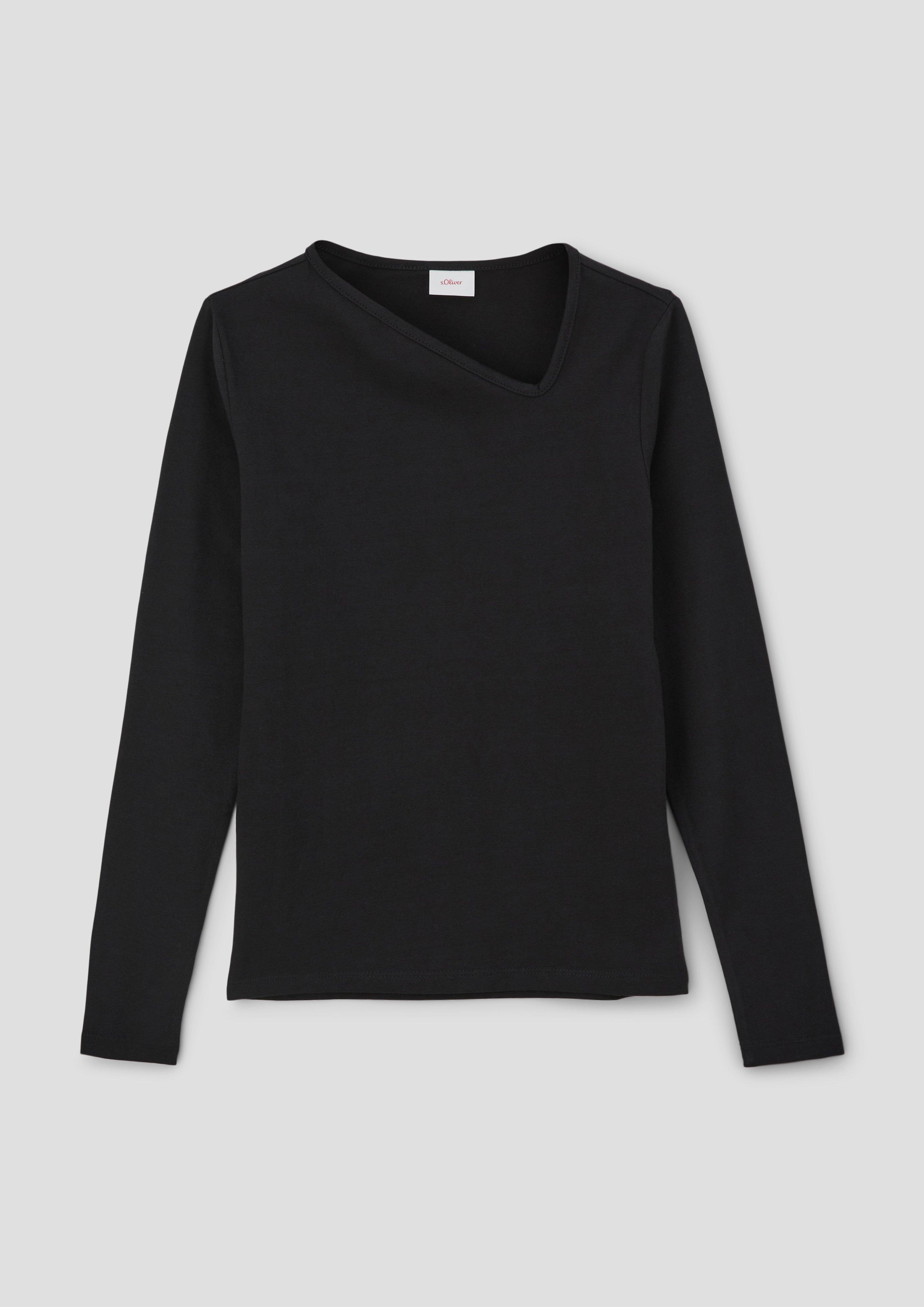 Longsleeve mit asymmetrischem Ausschnitt  2137288-9999