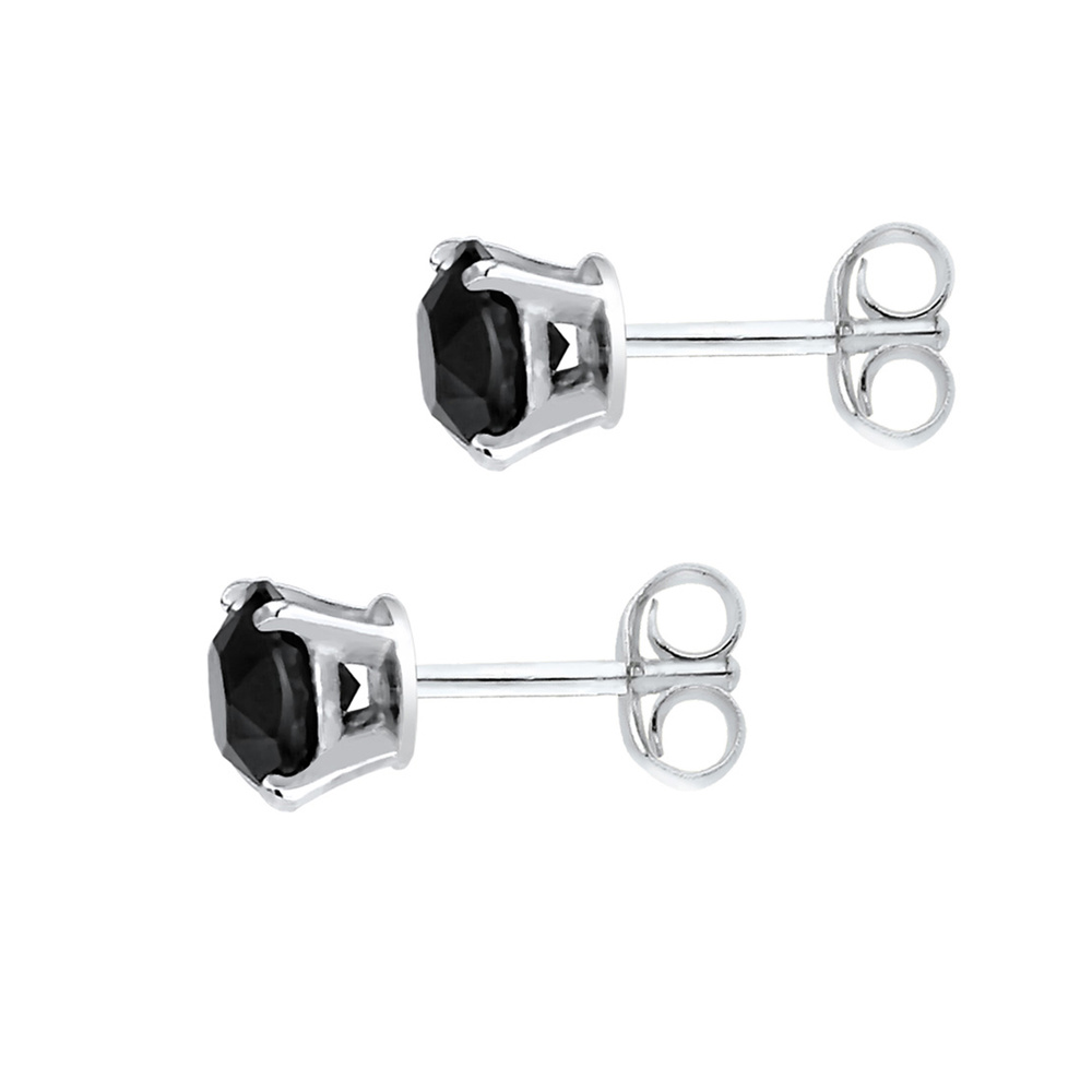 KUZZOI KUZZOI Boucles d'Oreilles Géo Minimal Cristaux Noir Boucles d'Oreilles Hommes (92 Boucles d'oreilles