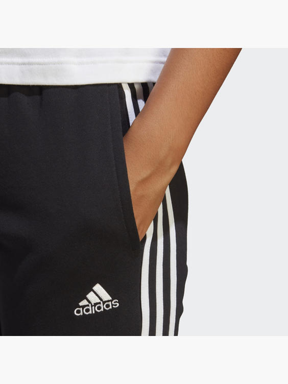 adidas Essentials 3-Streifen French Terry Cuffed Hose
