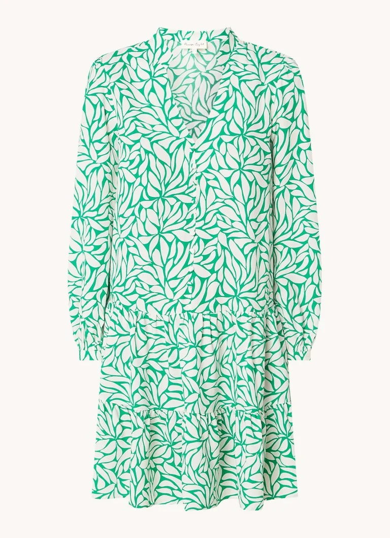 Rochie scurtă tunică Penele de la Phase Eight cu imprimeu de frunze