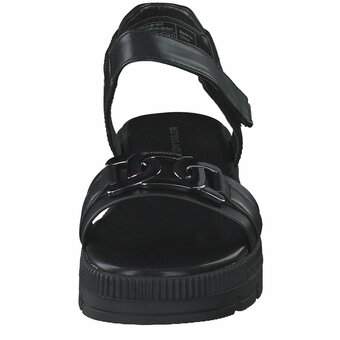 Tom Tailor Sandale in schwarz
