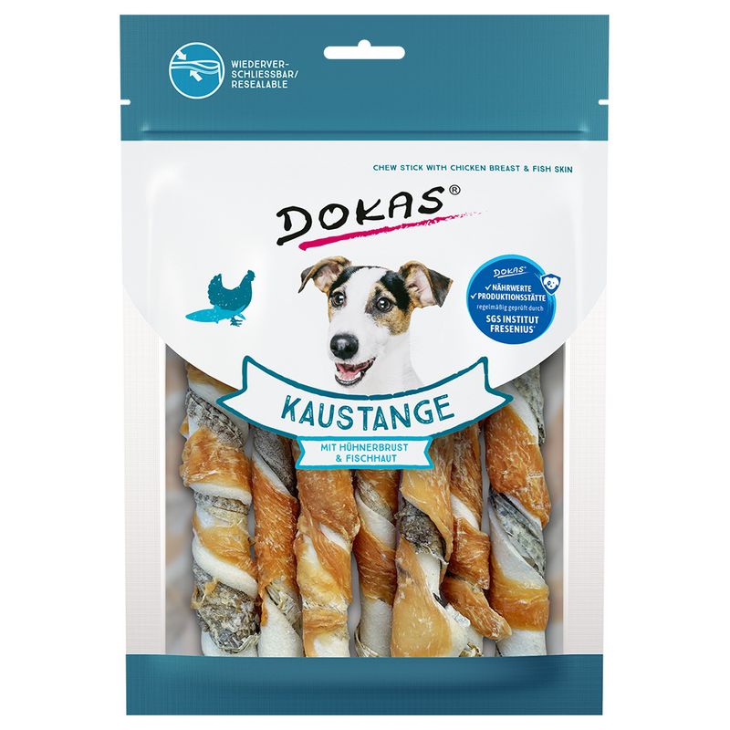 Dokas Kaustangen mit Hühnerbrust & Fischhaut