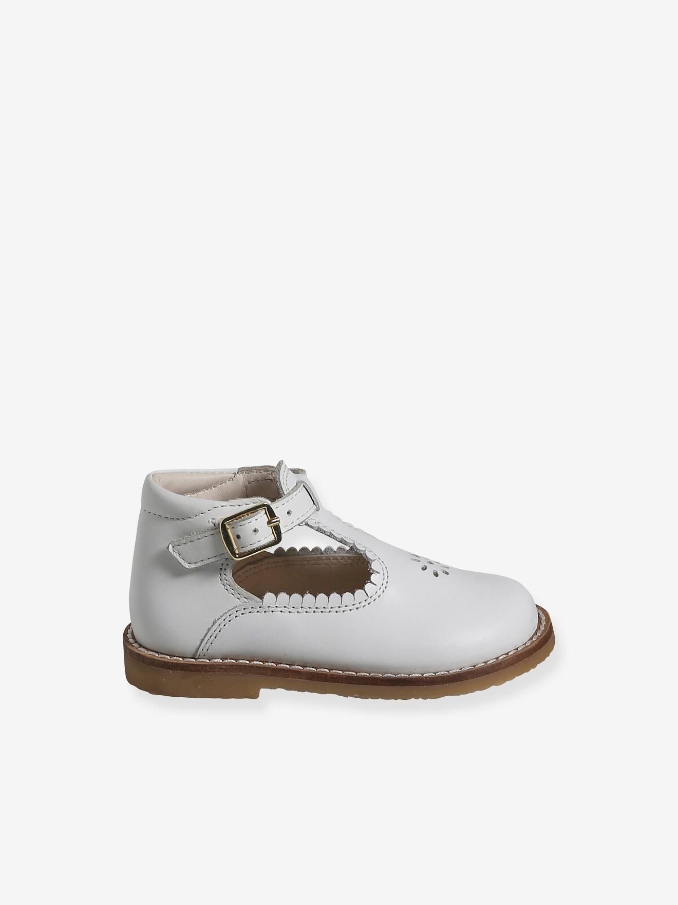 Vertbaudet Baby Spangenschuhe - weiß