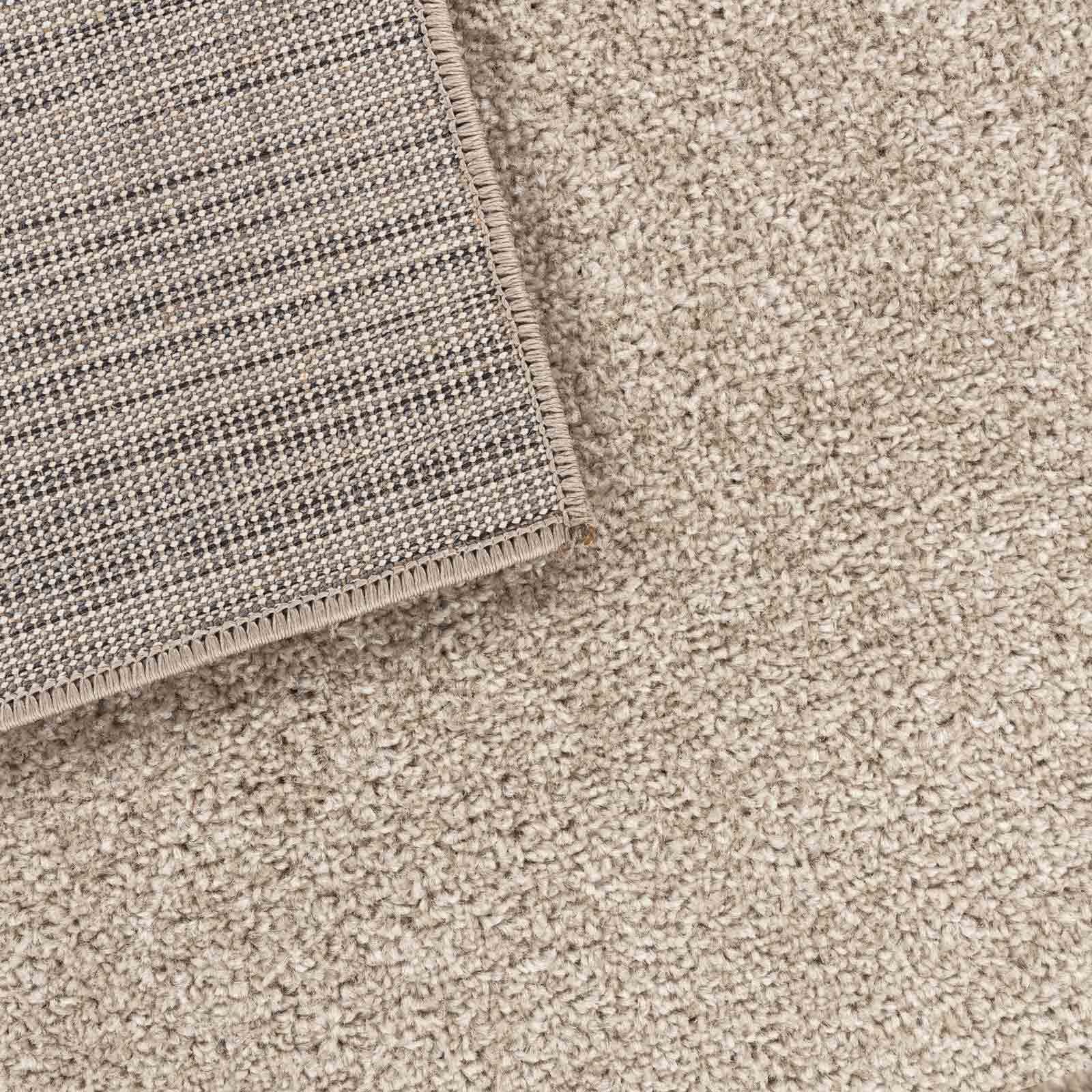 Teppich Moderner Teppich Aragon 54 Bordüre, TaraCarpet, rechteckig, Höhe: 13 mm, Designer Bordüre braun Wohnzimmer Schlafzimmer Esszimmer 080X150 cm