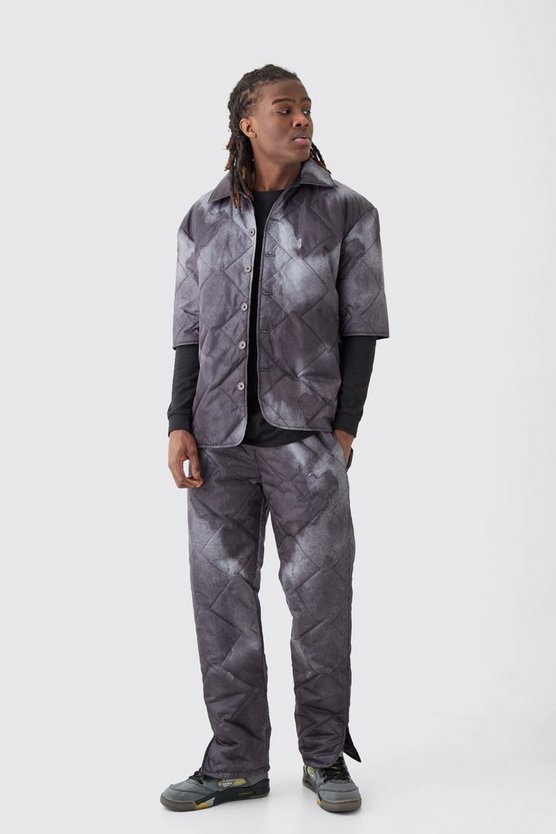 Gestepptes Batik Hemd & Hose