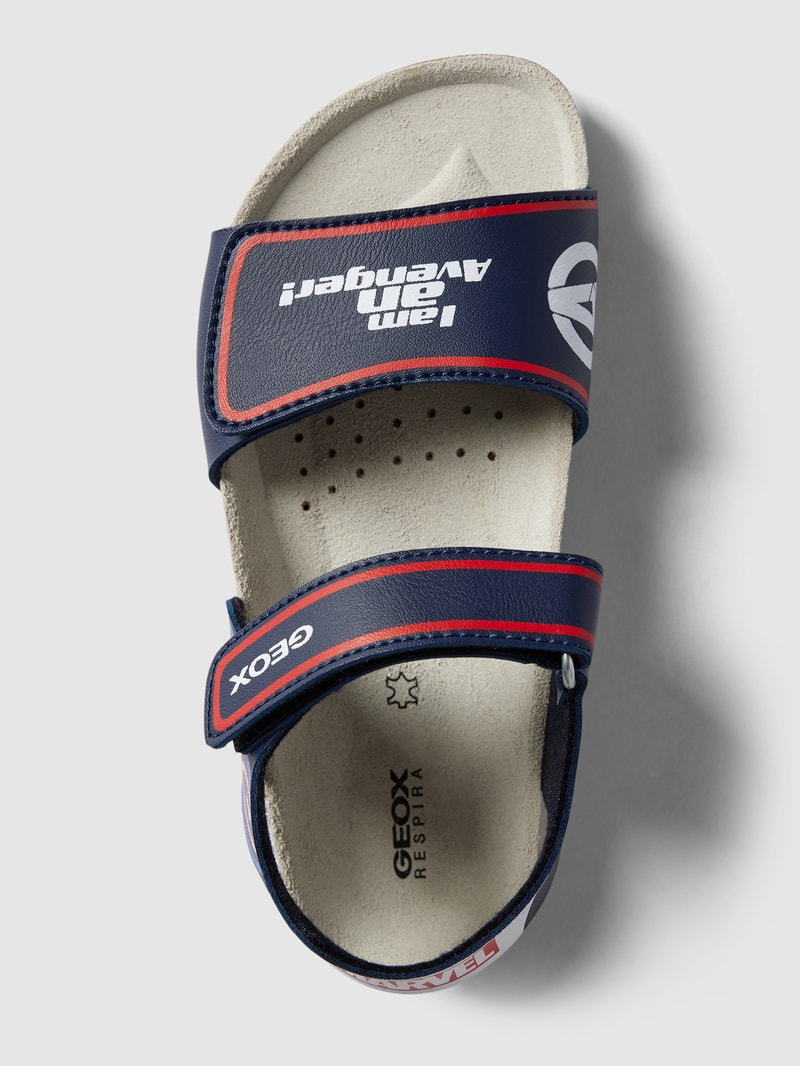 Sandalen mit Klettverschlüssen Modell 'GHITA' in marineblau