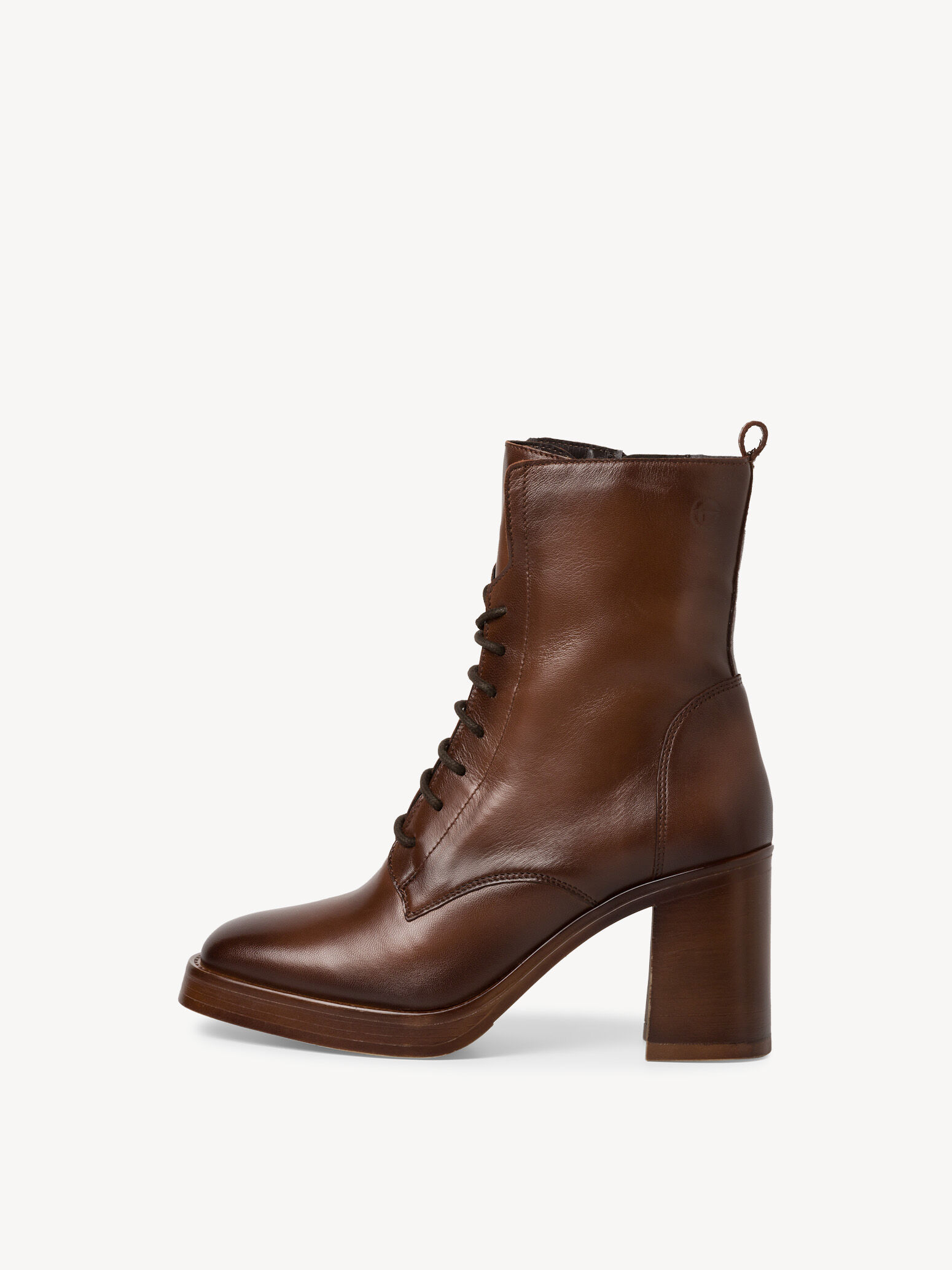 Bottine en cuir - marron