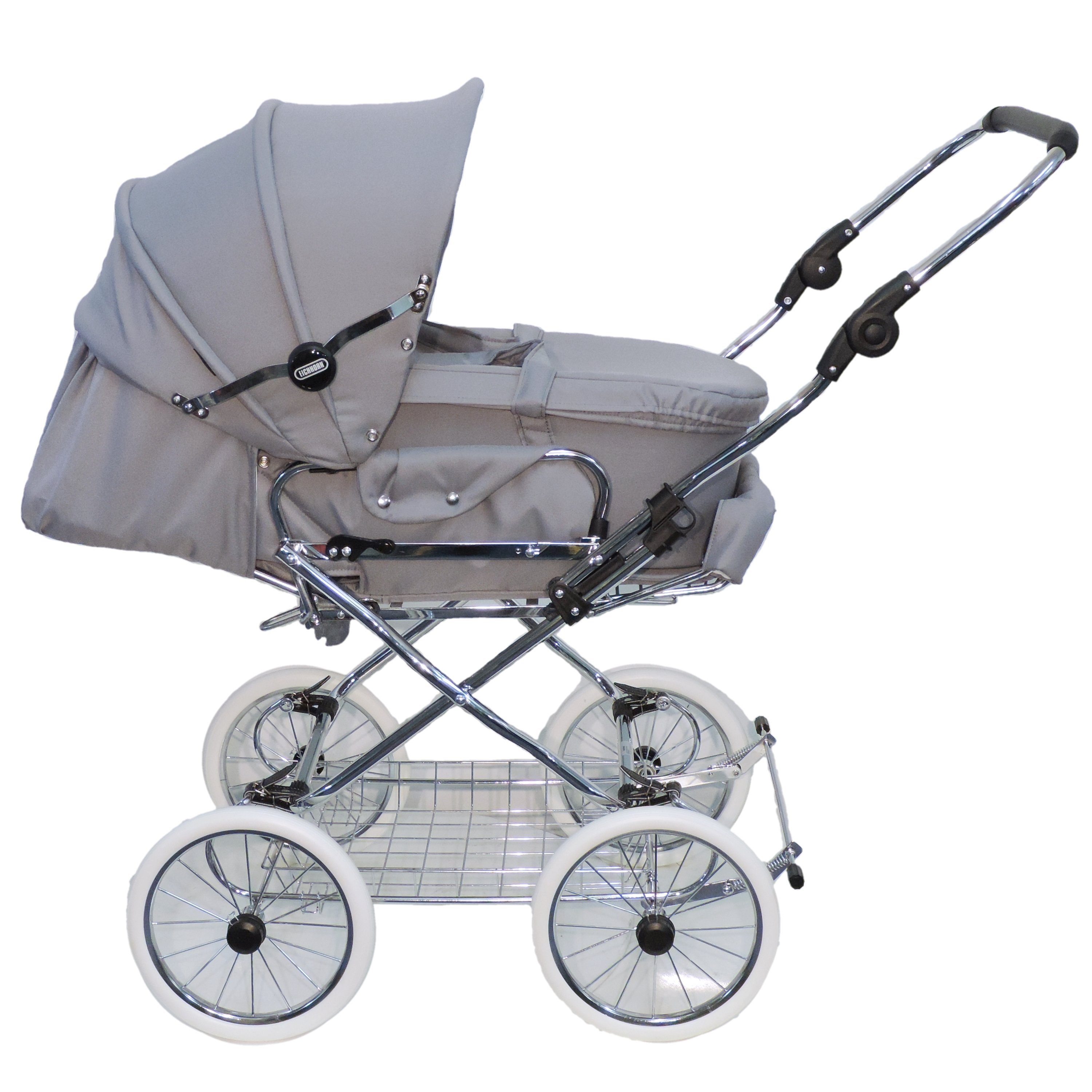 Eichhorn Kinderwagen Kombi-Kinderwagen Designer, mit EVA-Vollmaterial-Rädern, umbaubar zum Sportwagen - made in EU