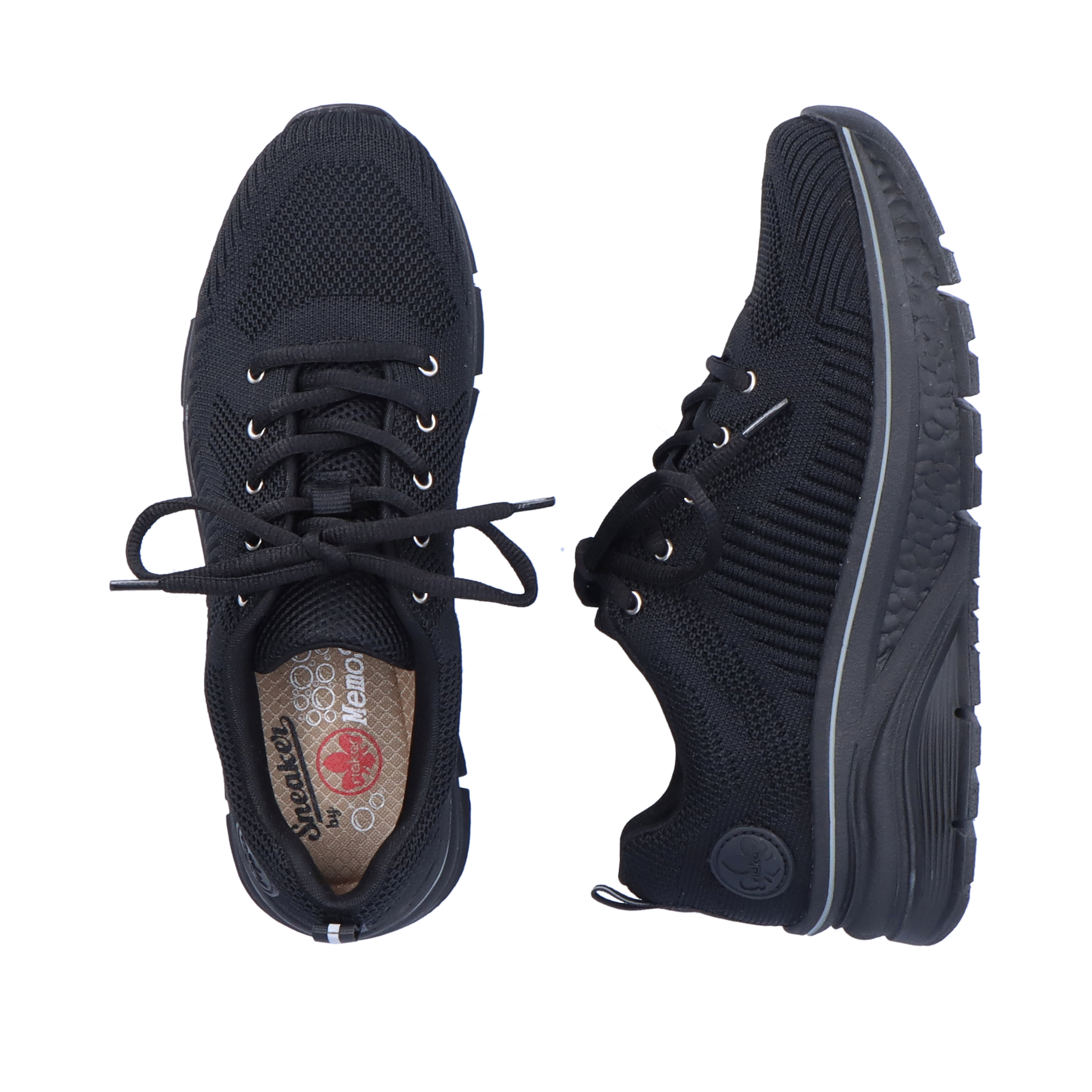 Rieker Damen Sneaker Low tiefschwarz