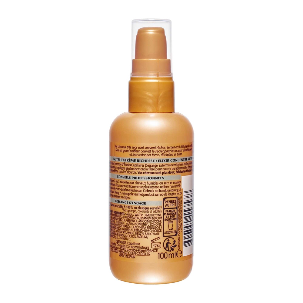 dessange Nutri-Extrême Richesse Sérum Elixir Concentré de Nutrition