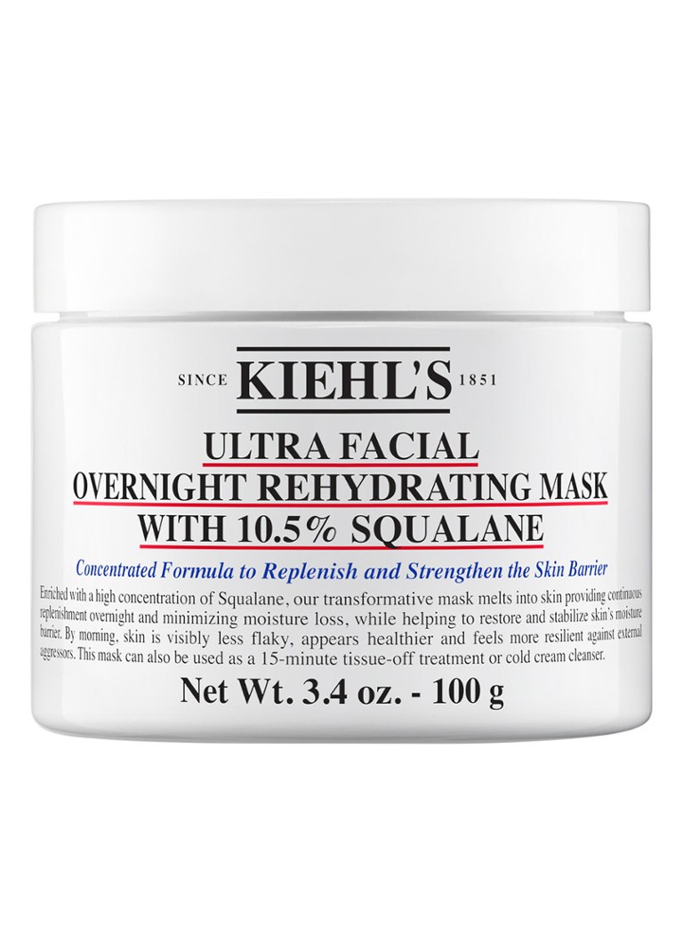 Kiehl's Ultra Facial Overnight Hydrating Mask 10,5% skvalaanilla - yönaamio