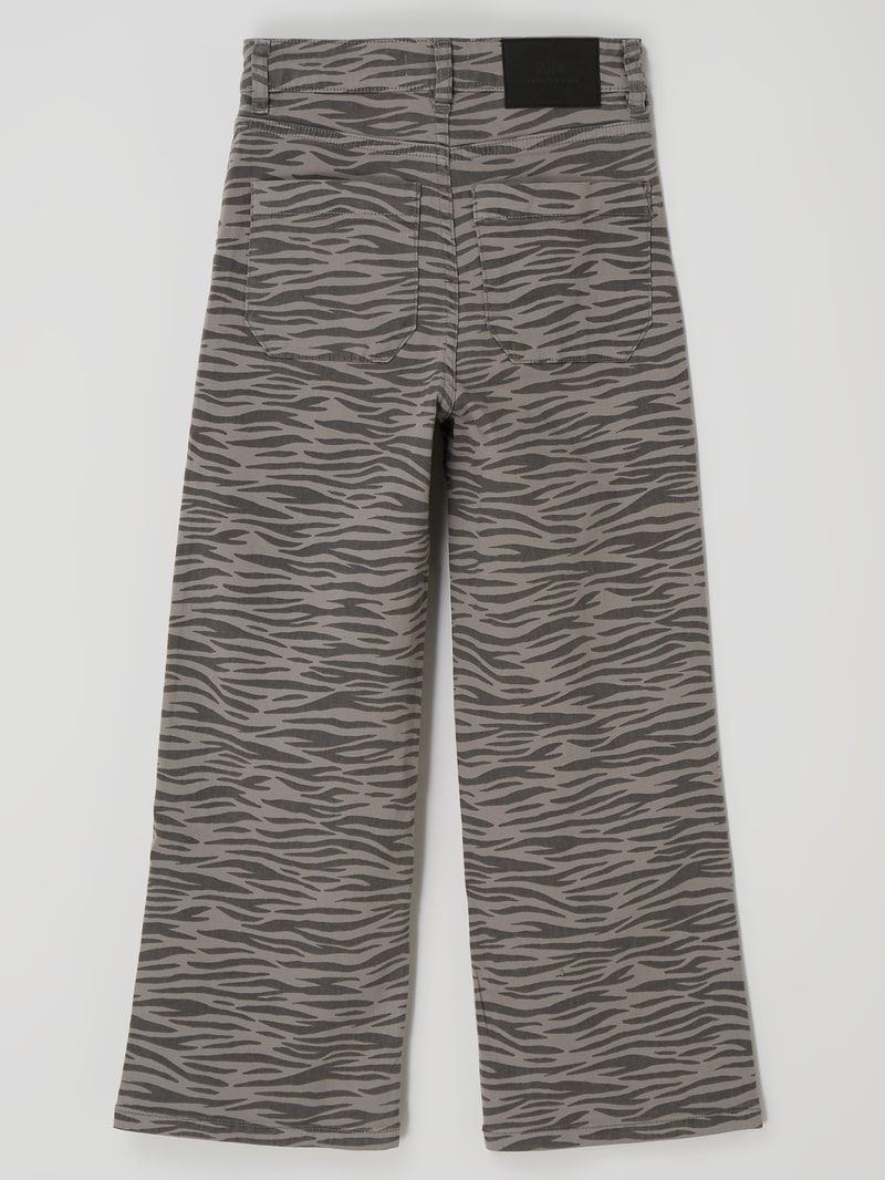 Hose mit Stretch-Anteil Modell 'Tiger' in mittelgrau meliert