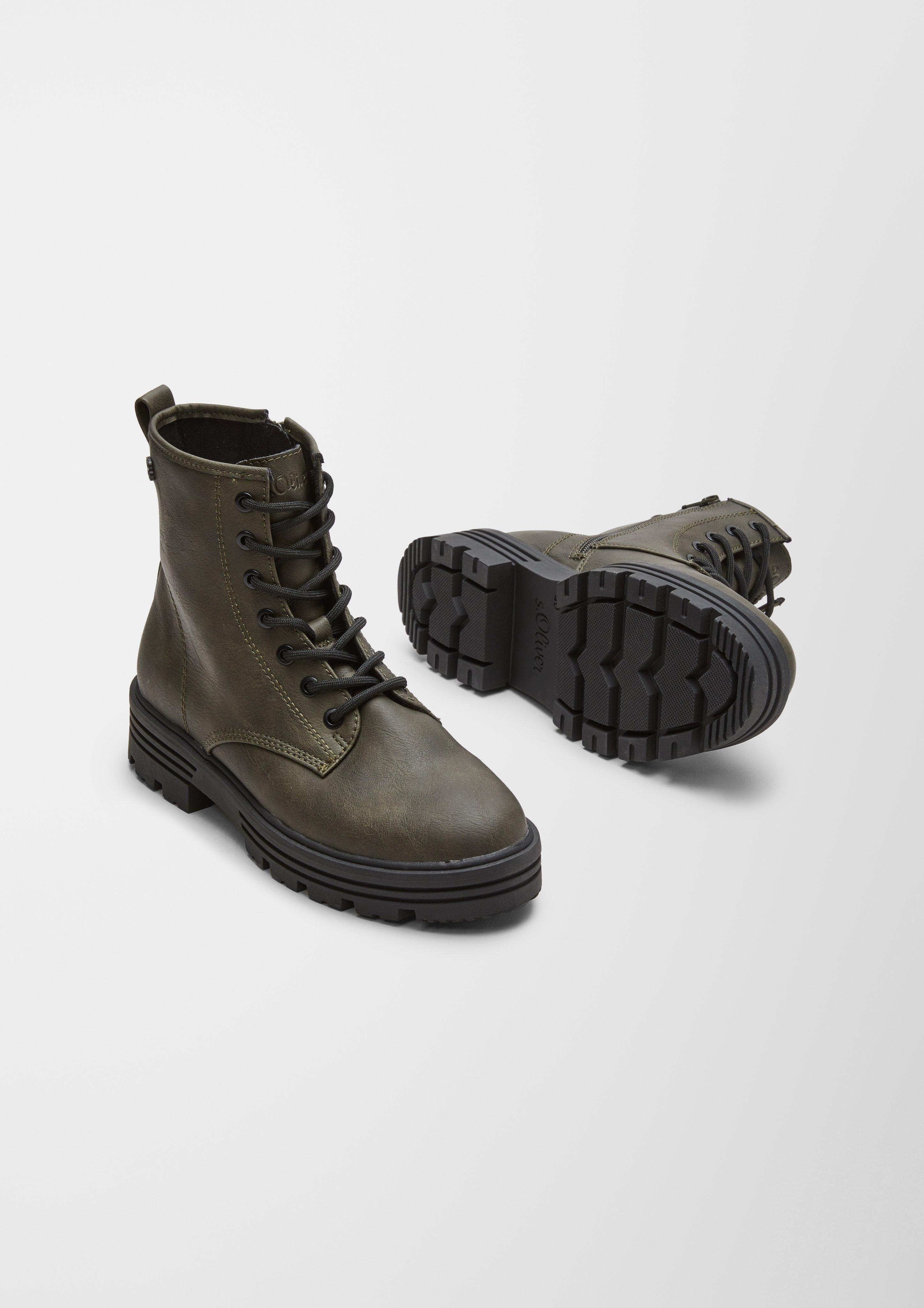 Schnürstiefel aus Kunstleder  6006494-701