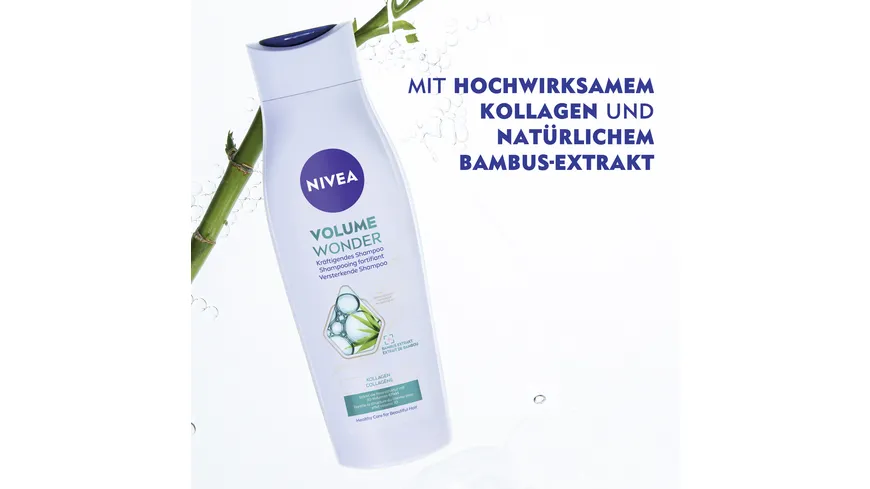 NIVEA Volumen&Kraft Shampoo Glanz Serum feines plattes Haar 250 ml