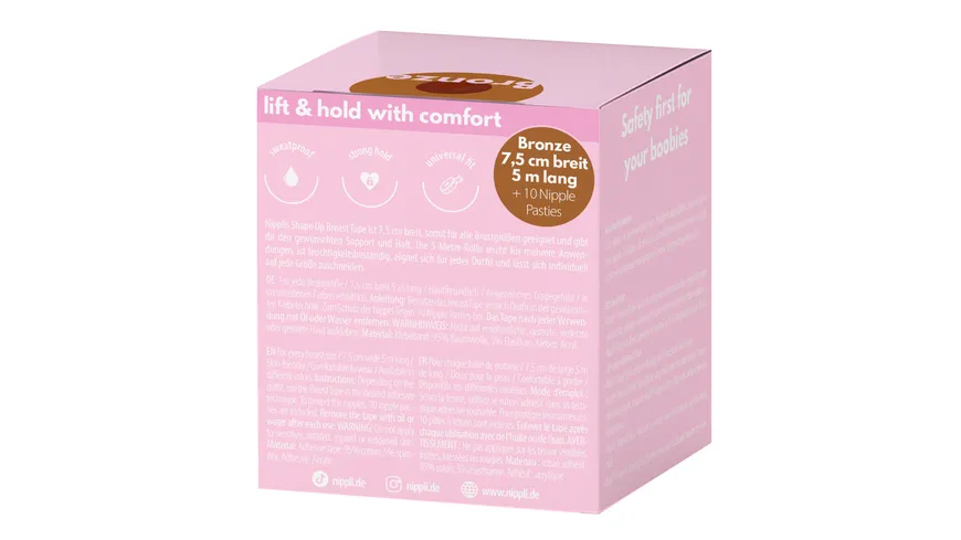 NIPPLI Shape Up Breast Tape Bronze 5 m