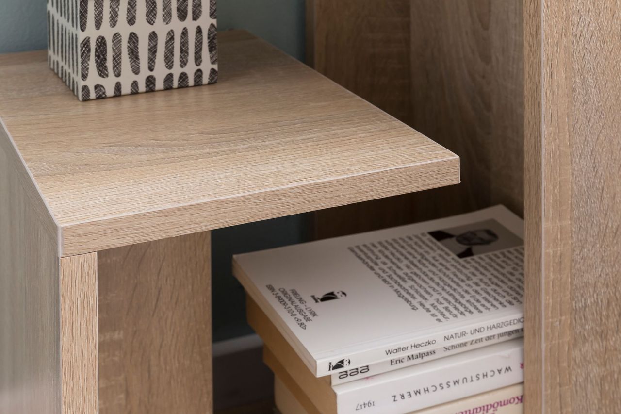 Wohnling Beistelltisch Holz Anstelltisch Couchtisch Klein Sofatisch Sonoma