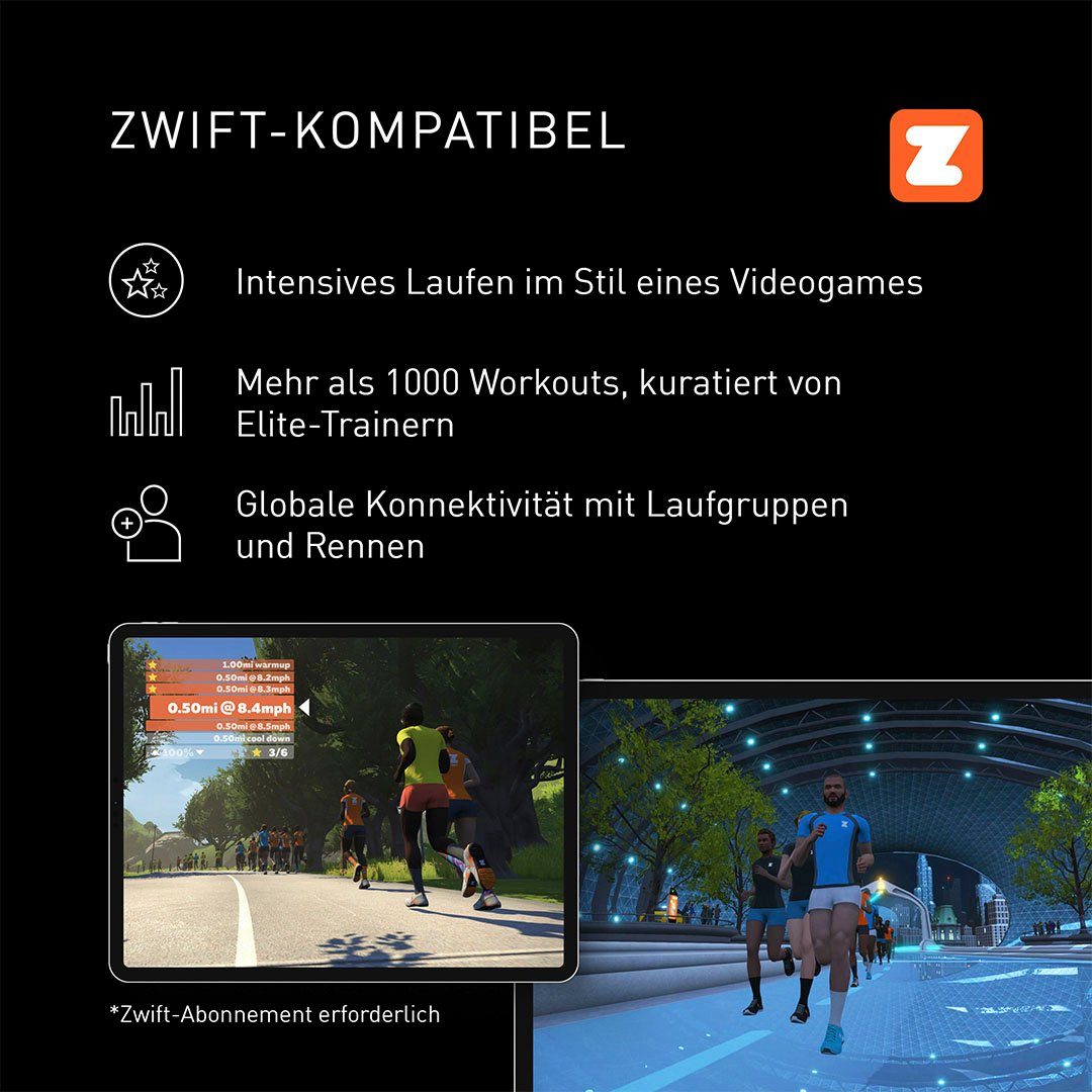 adidas Performance Laufband T-23, mit Höchstgeschwindigkeit 20 km/h und 15 Steigungsstufen