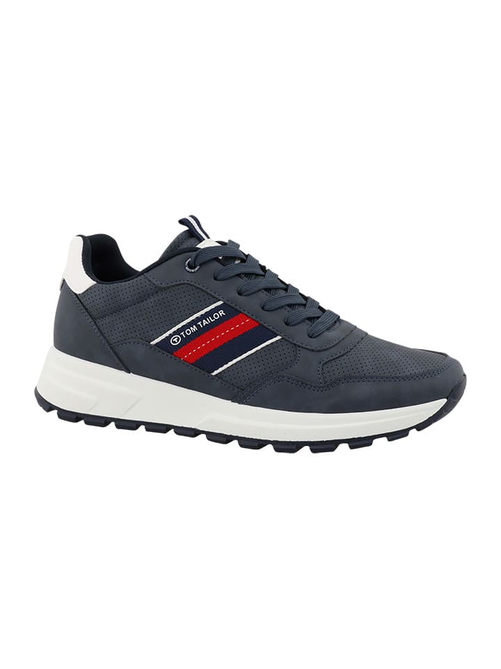 Tom Tailor Sneakers in Dunkelblau/ Weiß/ Rot günstig kaufen