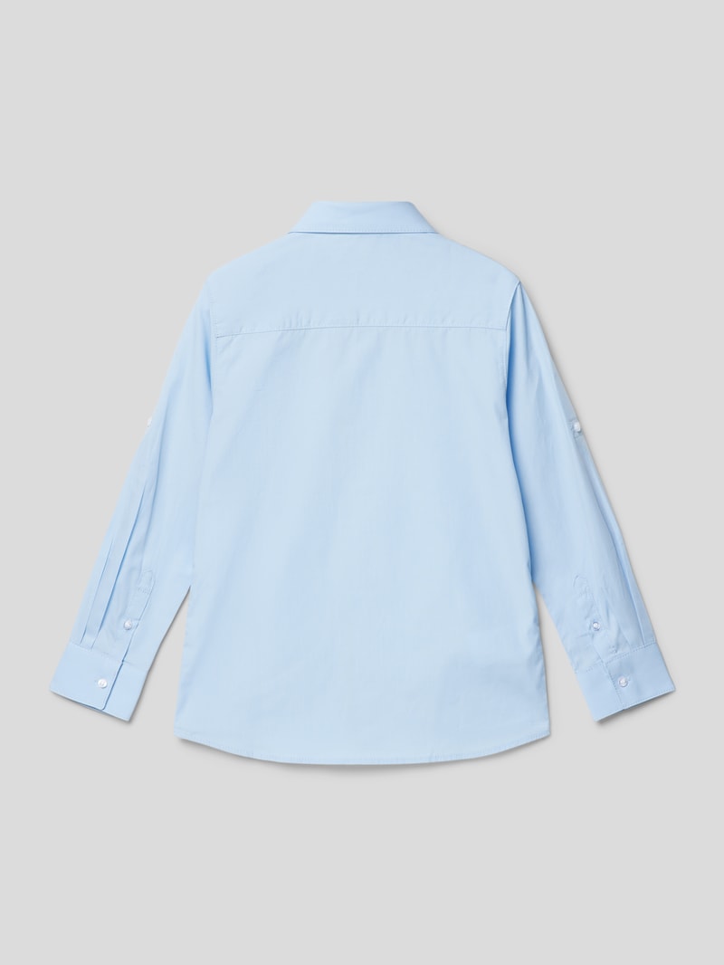 Hemd aus Baumwolle in bleu