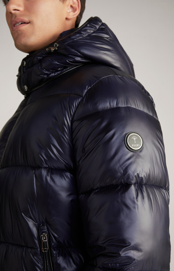 Steppjacke Ambro mit Kapuze in Dunkelblau