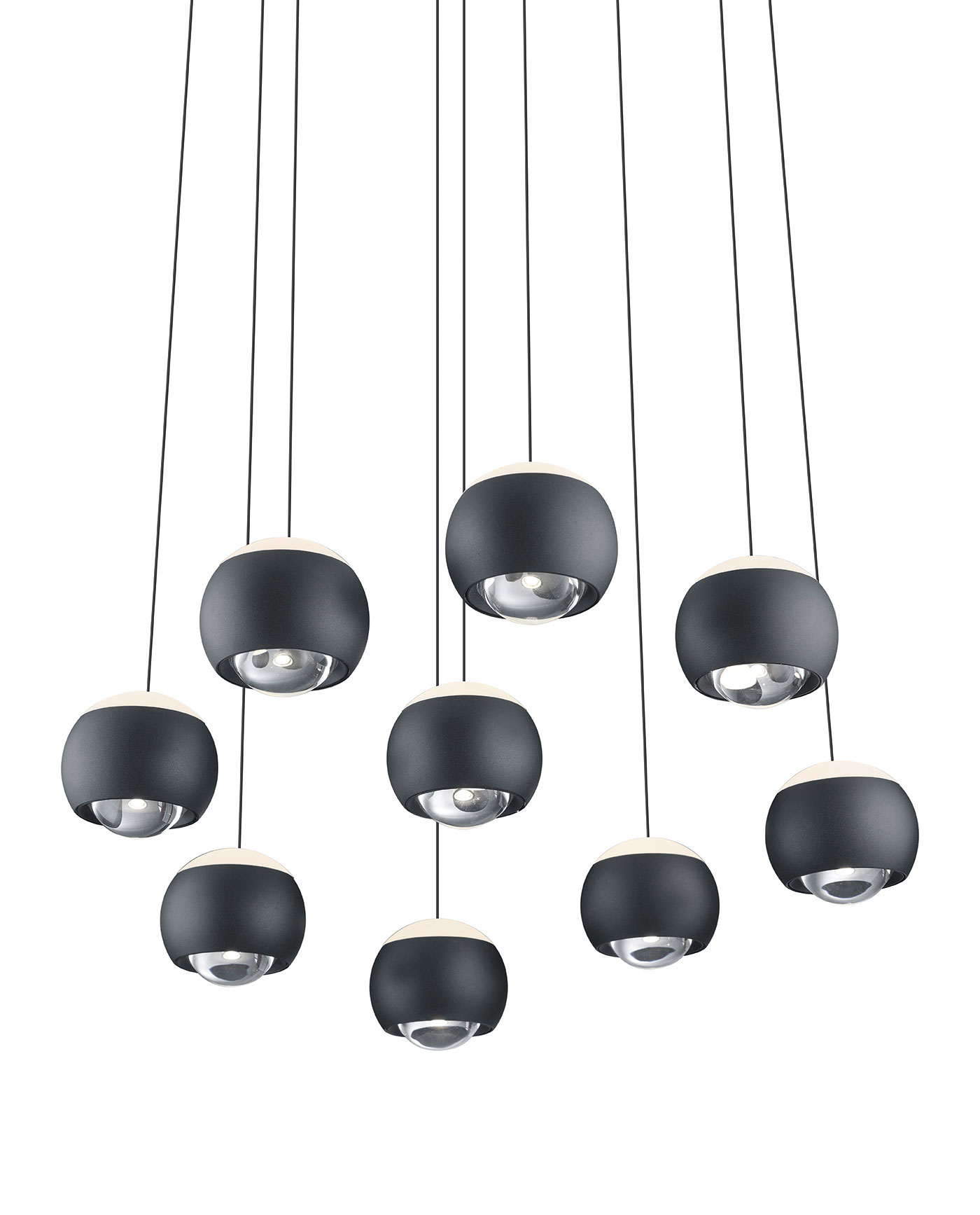 MusterringLED-Pendelleuchte 9flg