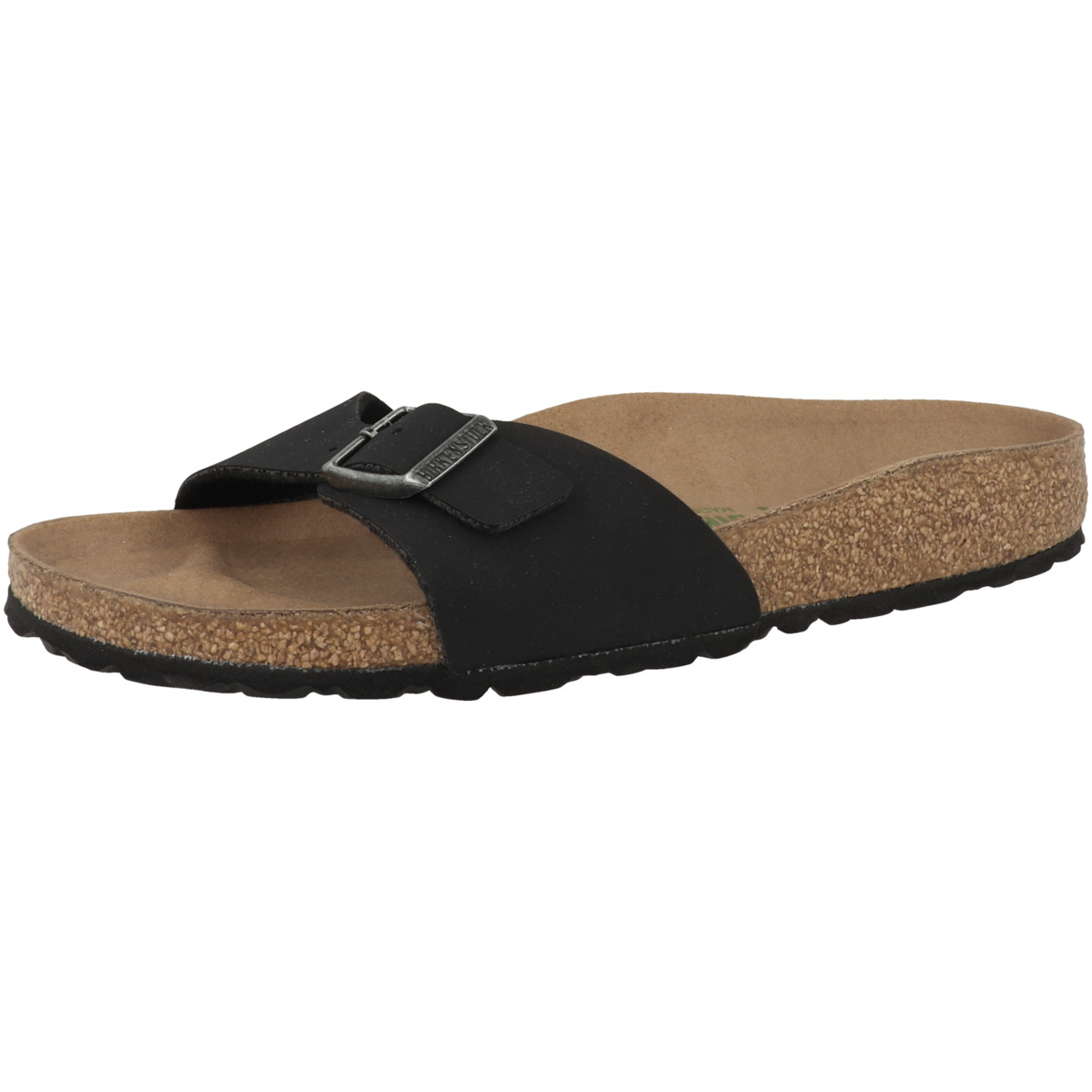 Birkenstock Madrid Birko-Flor Nubuk schmal Sandale schwarz