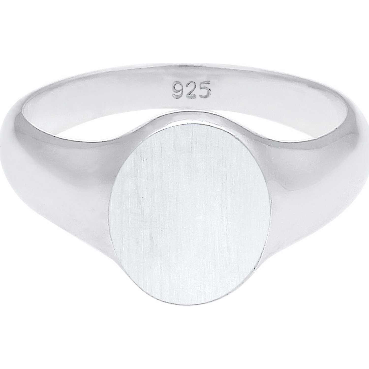 Inel cu sigiliu KUZZOI Basic Minimalist Robust Solid pentru Bărbați - (925/1000) Argint