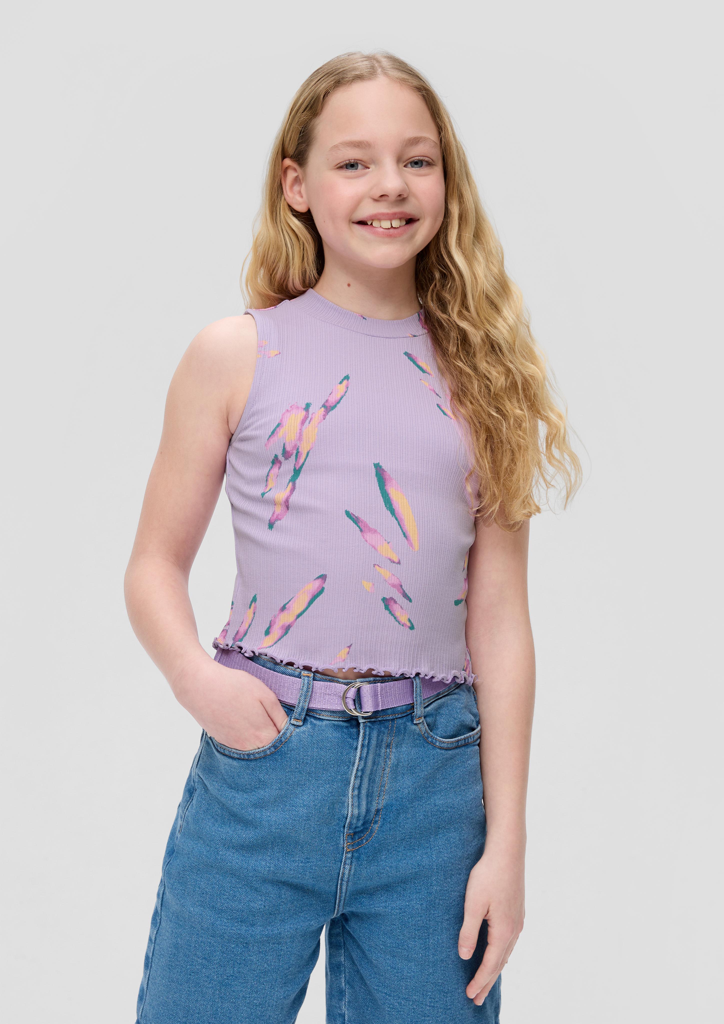 Ärmelloses Shirt mit All-over-Print  2142438-47A3