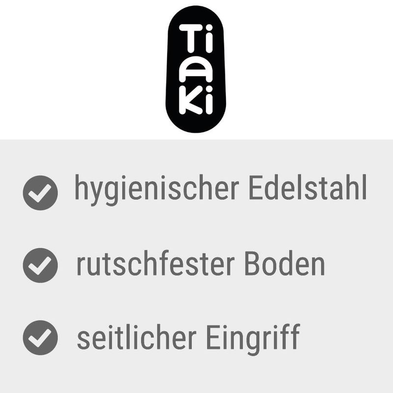 TIAKI Anti-Rutsch-Napf, transparent orange