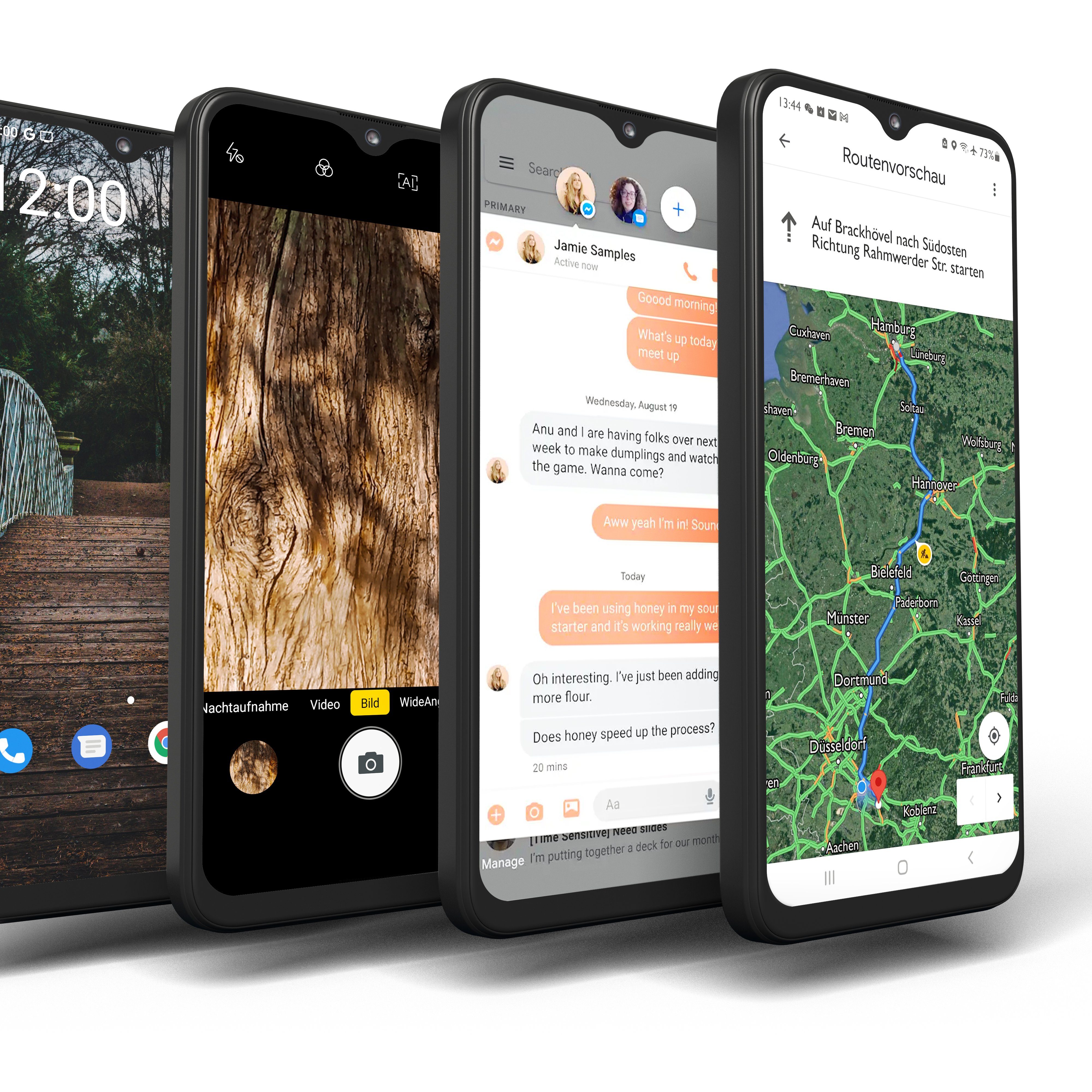 rephone REPHONE Powered by Gigaset 128 GB Schwarz Dual SIM Handy (6,3 Zoll, 128 GB Speicherplatz, 64 MP Kamera)
