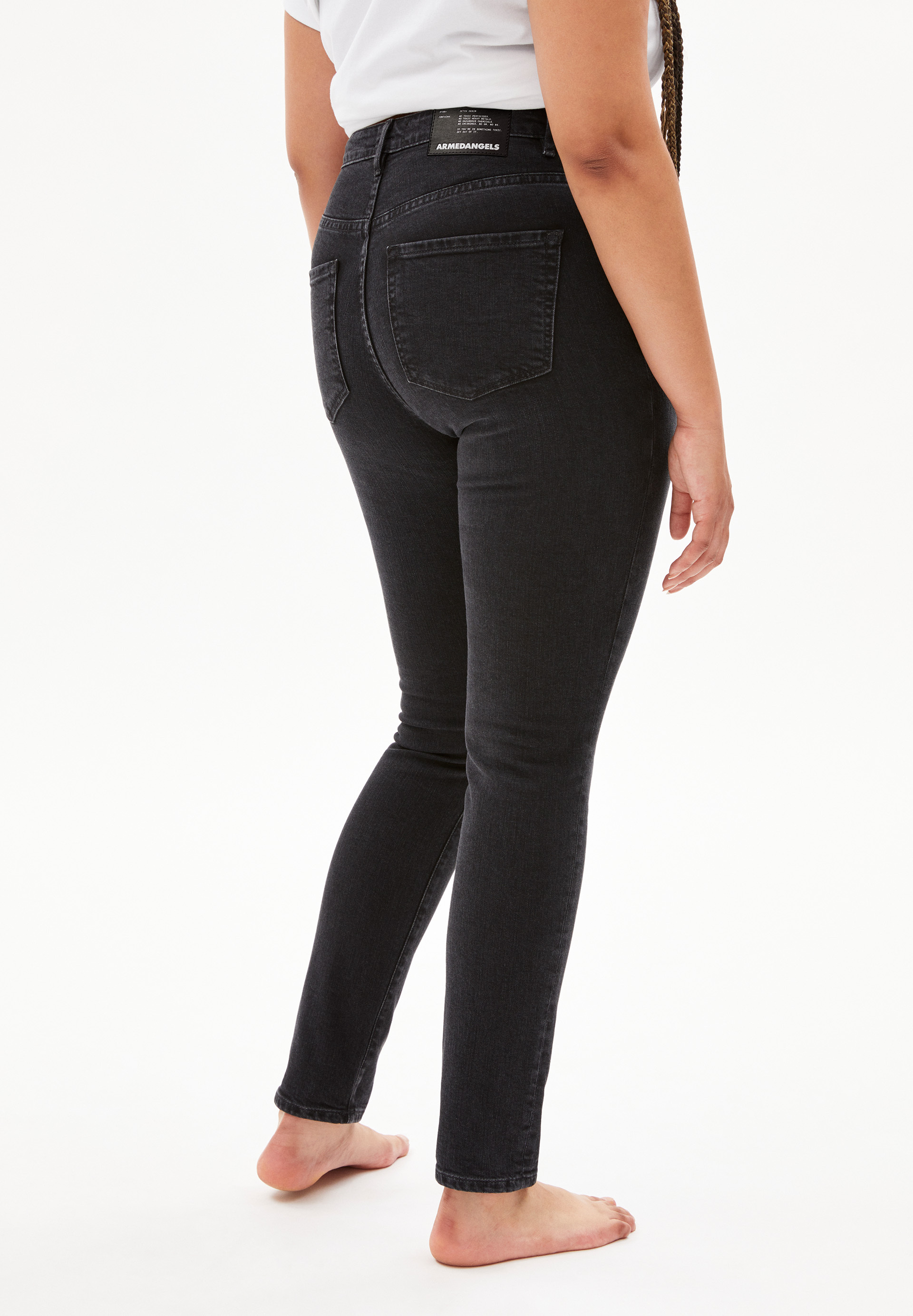 Skinny Leg High Waist aus Bio-Baumwoll Mix