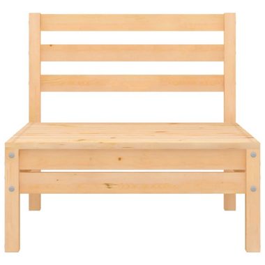 vidaXL Loungesofa 2-Sitzer-Gartensofa Kiefer Massivholz, 1 Teile