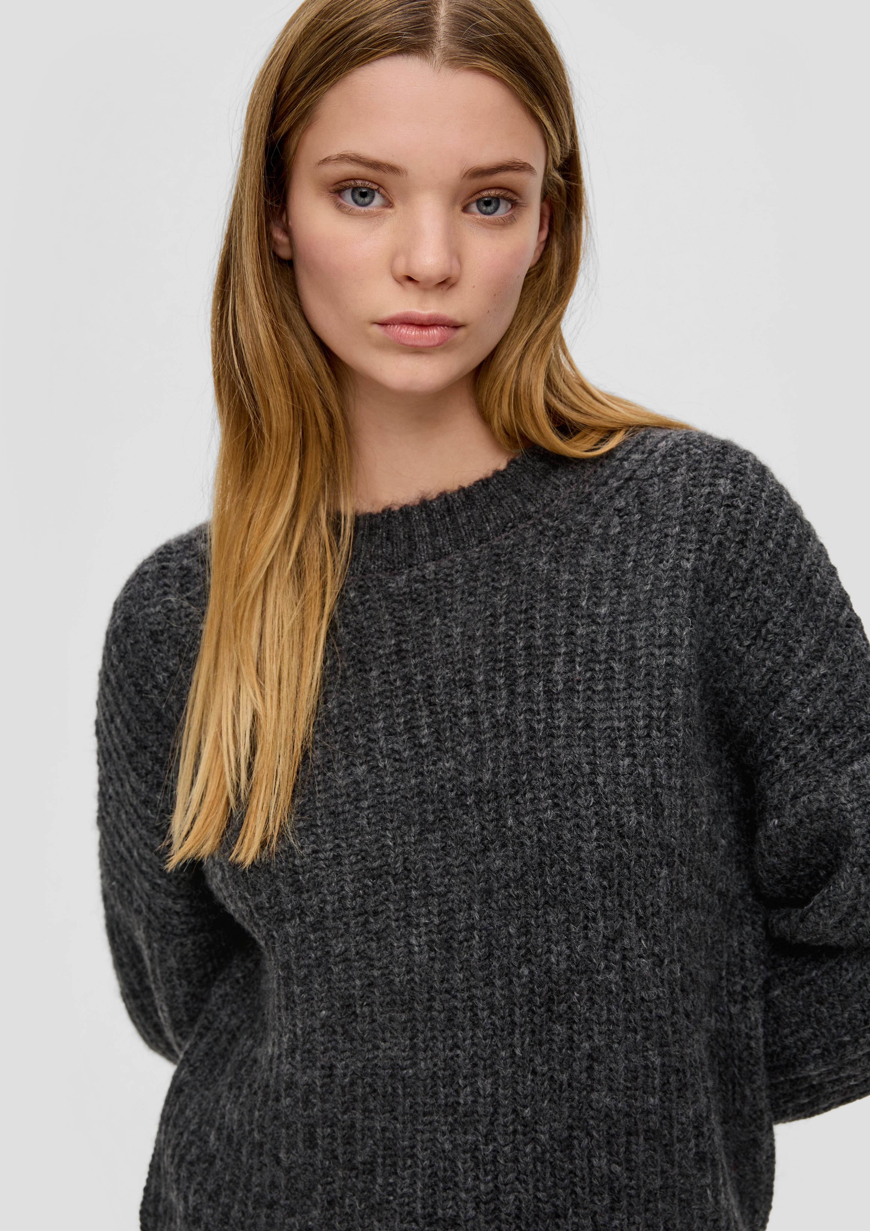 Strickpullover mit überschnittenen Schultern  2151098-99W0